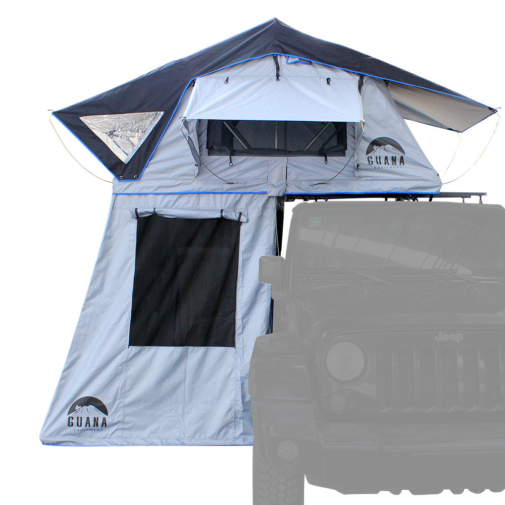 Guana Equipment Nosara 55" Roof Top Tent With Annex Front View GE0003