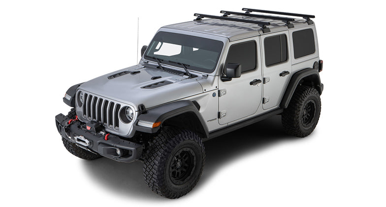Rhino Rack Jl Rhino-Rack Heavy Duty RL110 3 Bar Roof Rack Jeep Wranglre JL 18-24 ...