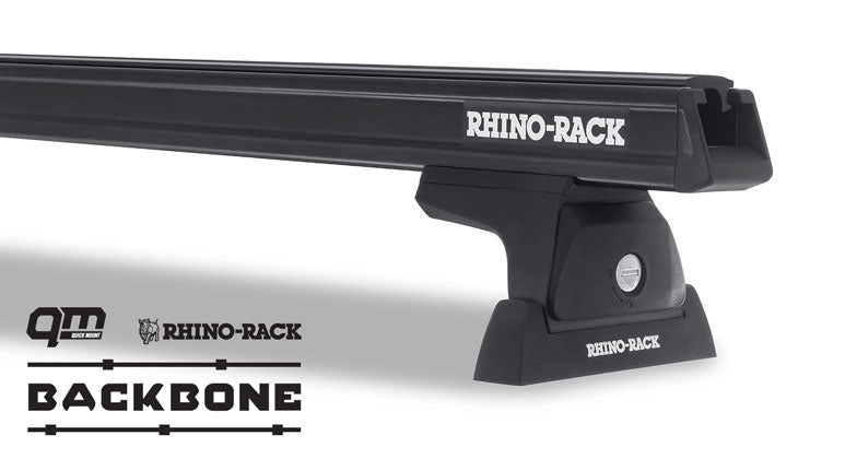 Heavy Duty RLT600 Black 2 Bar Rhino-Rack Backbone Roof Rack