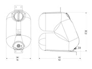 HydroPOD Shower Kit Dimensions