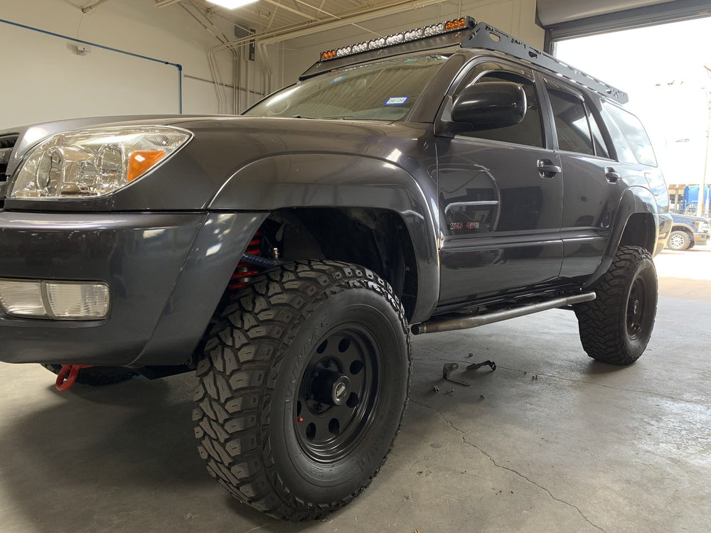 Cali Raised LED 20 Degree Bolt On Rock Sliders For Toyota 4Runner 2003-2009
