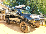 Cali Raised LED Rock Sliders 20 Degree Bolt On For Toyota 4Runner 2014-2020