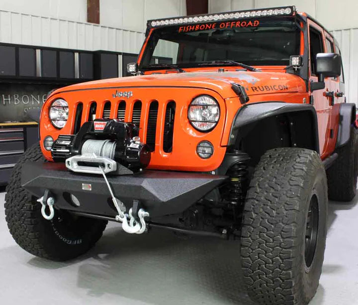 Fishbone Offroad Front Winch Bumper Manowar with Two D-Rings