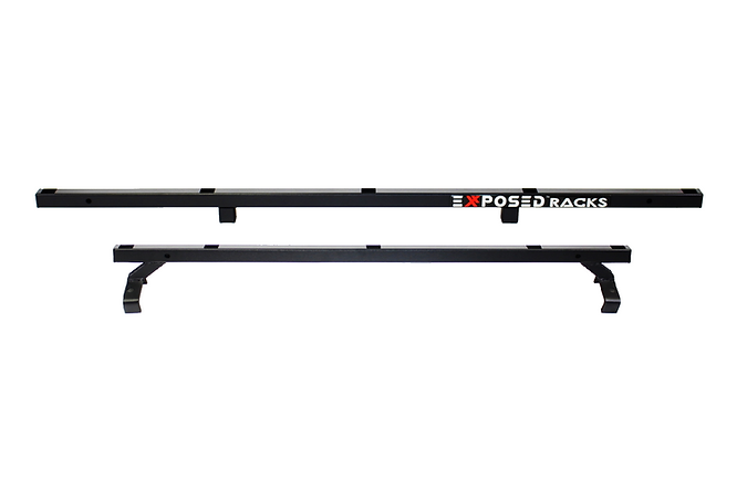 Exposed Racks 9704 Black Click-In Soft Top Roof Rack For Jeep Wrangler JKU