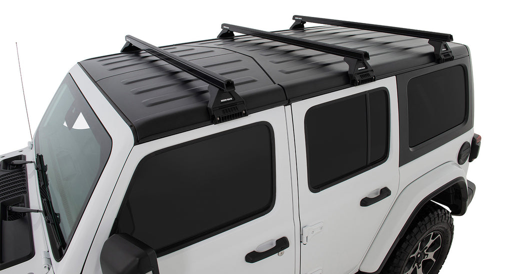 Rhino Rack Jl Rhino-Rack Heavy Duty RL110 3 Bar Roof Rack Jeep Wranglre JL 18-24 ...