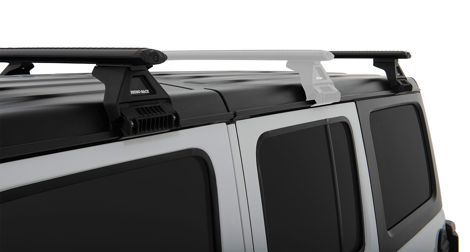 Rhino-Rack Vortex RL110 2 Bar Roof Rack for JEEP Wrangler JL and Jeep  Gladiator JT