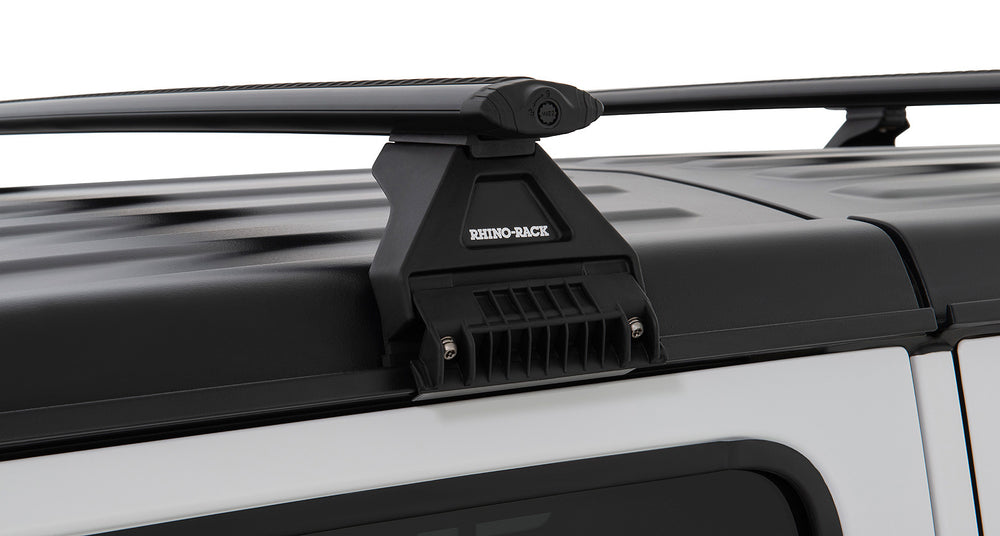 rhino rack crossbar system for the jeep wrangler jl