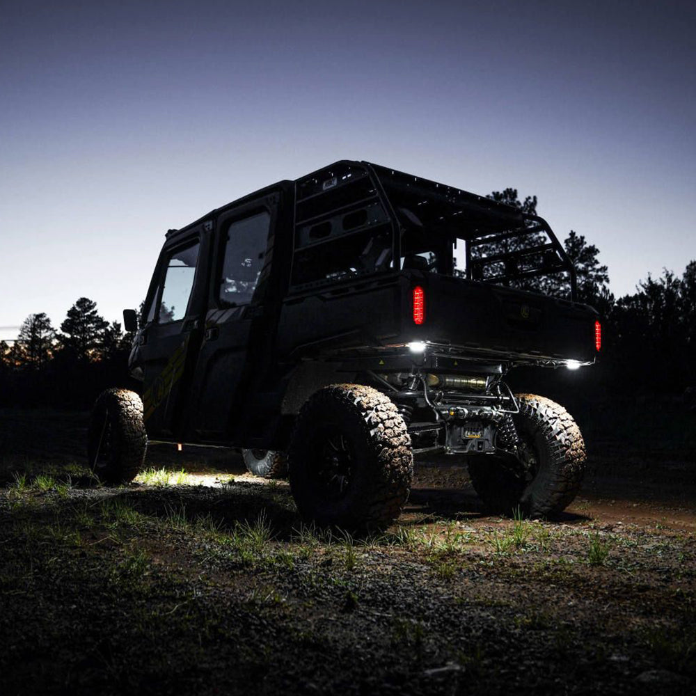 KC Hilites Cyclone V2 LED In UTV Below Truck Bed