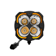KC Hilites Flex Era 4 2-Light System 80W spot beam front view