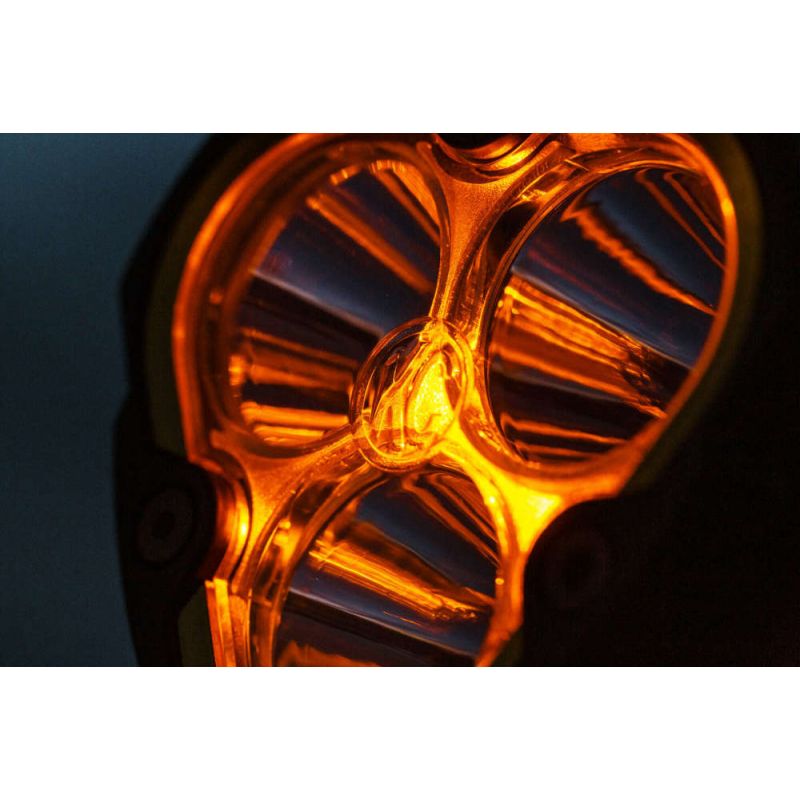 Amber Color KC Hilites Flex Era 3 2-Light System Combo Beam LED