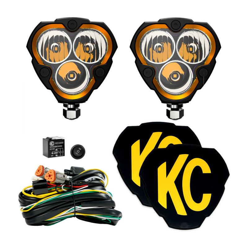 KC Hilites Flex Era 3 2-Light System Combo Beam 40watts Set Inclusion