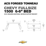 ACS Forged Tonneau For Chevy Fullsize 1500 6-6"