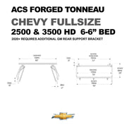 ACS Forged Tonneau For Chevy Fullsize 2500 & 3500 6-6"
