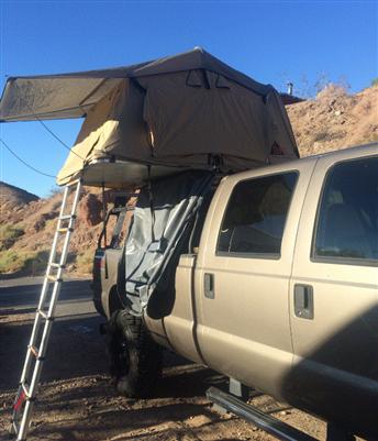 Leitner Active Cargo System ACS Classic For Ford F350 With Open Roof Top Tent