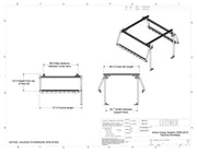 LEITNER DESIGN - ACTIVE CARGO SYSTEM - TOYOTA TACOMA SHORT BED 2005-2015 Dimensions