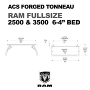Active Cargo System Forged Tonneau Rack Only For RAM Fullsize