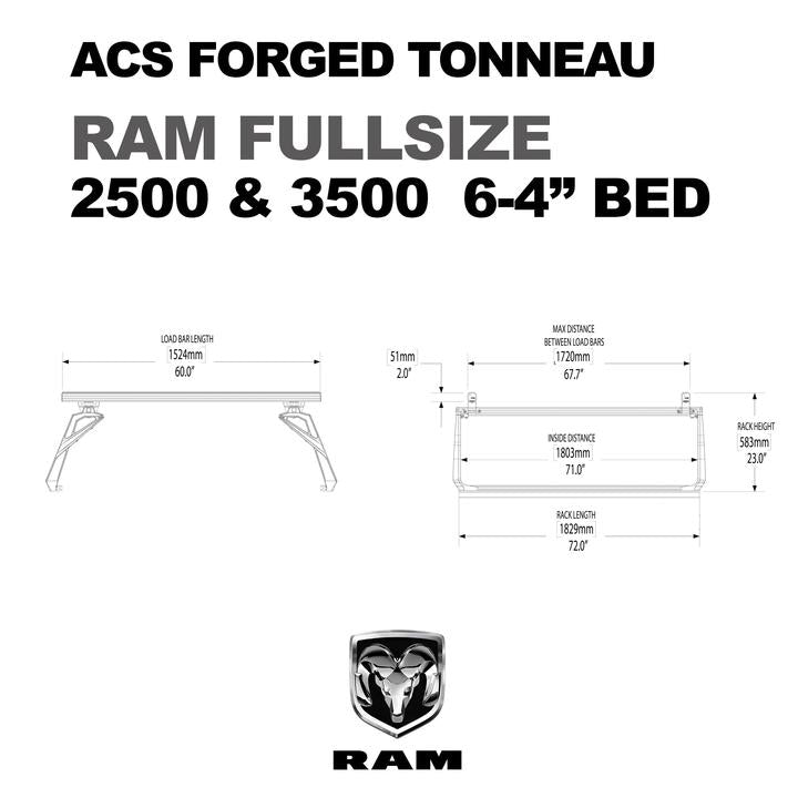 Active Cargo System Forged Tonneau Rack Only For RAM Fullsize