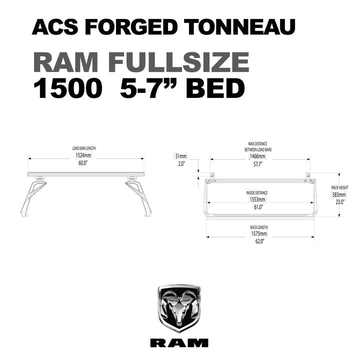 Active Cargo System Forged Tonneau Rack Only For RAM Fullsize 1500