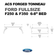 Leitner Designs ACS Forged Tonneau Rails Only For Ford F250 & F350