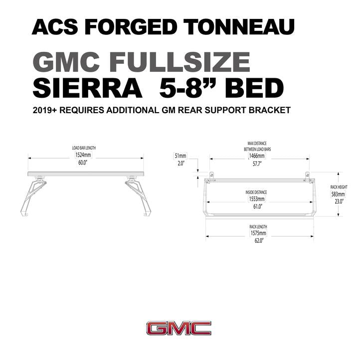 Leitner Designs ACS Forged Tonneau Rails Only For GMC Sierra