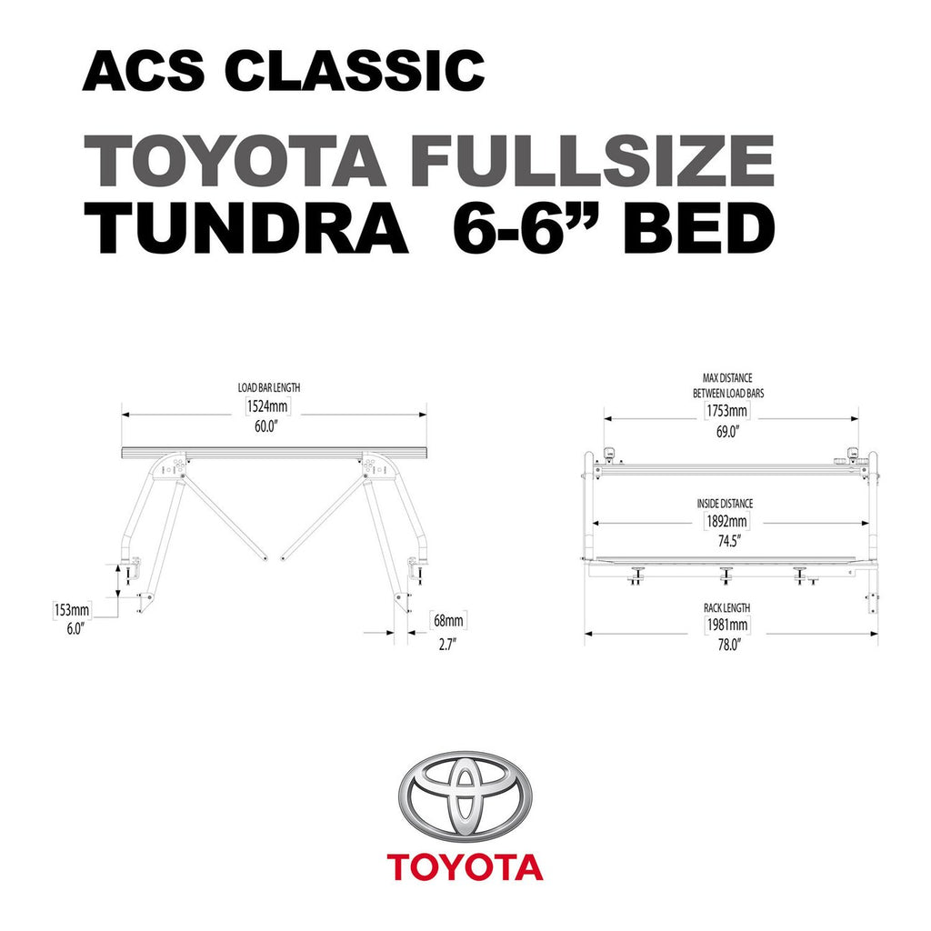 Leitner Active Cargo System ACS Classic Bed Rack For Toyota  Tundra 6 and a half foot bed
