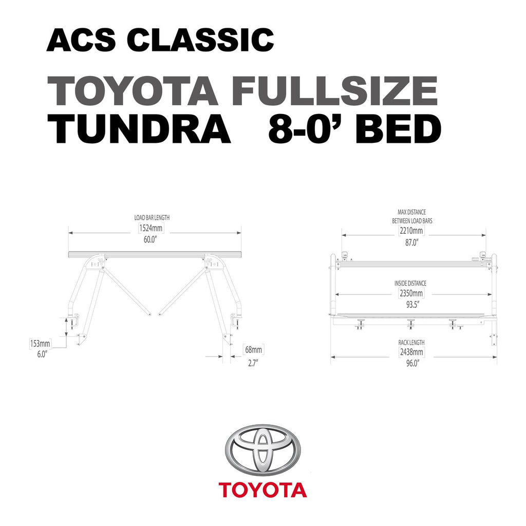 Leitner Active Cargo System ACS Classic Bed Rack For Toyota Tundra 8 ft bed