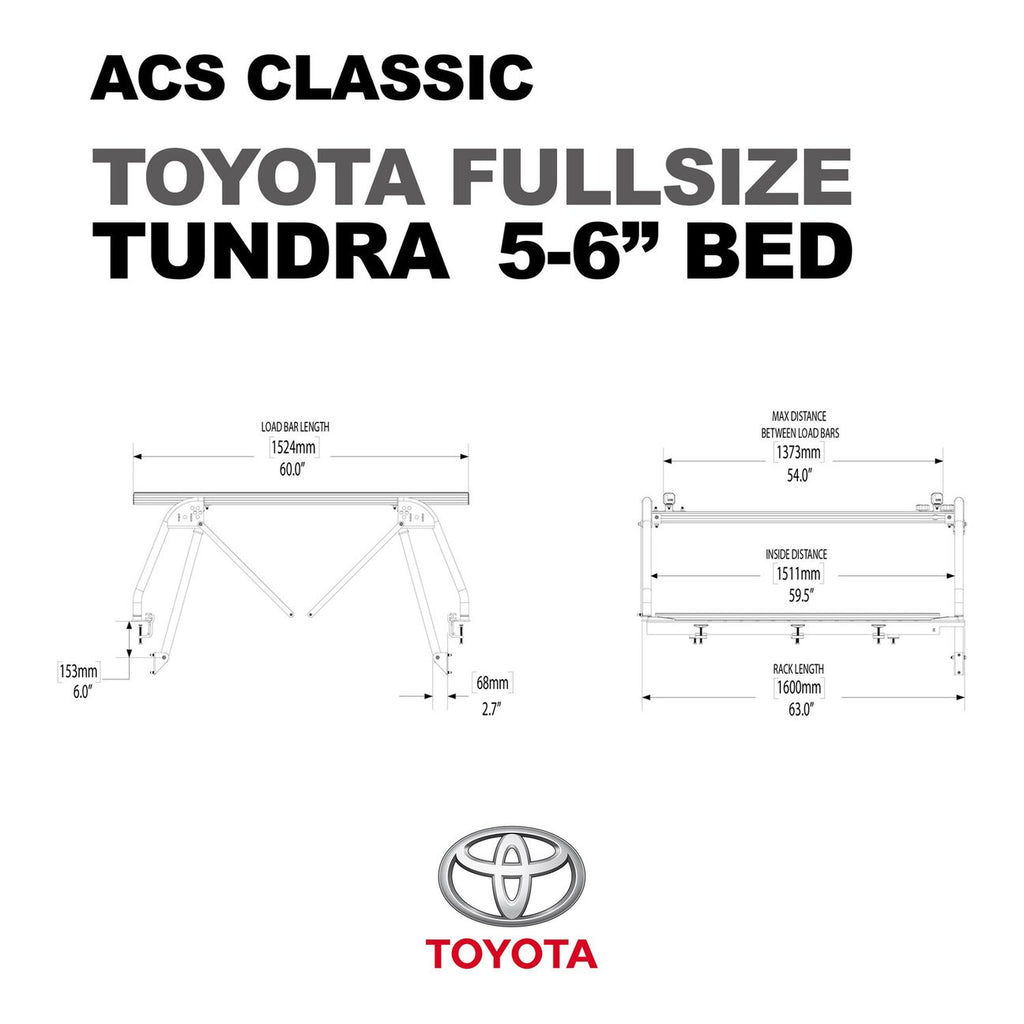 Leitner Active Cargo System ACS Classic Bed Rack For Toyota Pickup Trucks Tundra 5 6 Bed