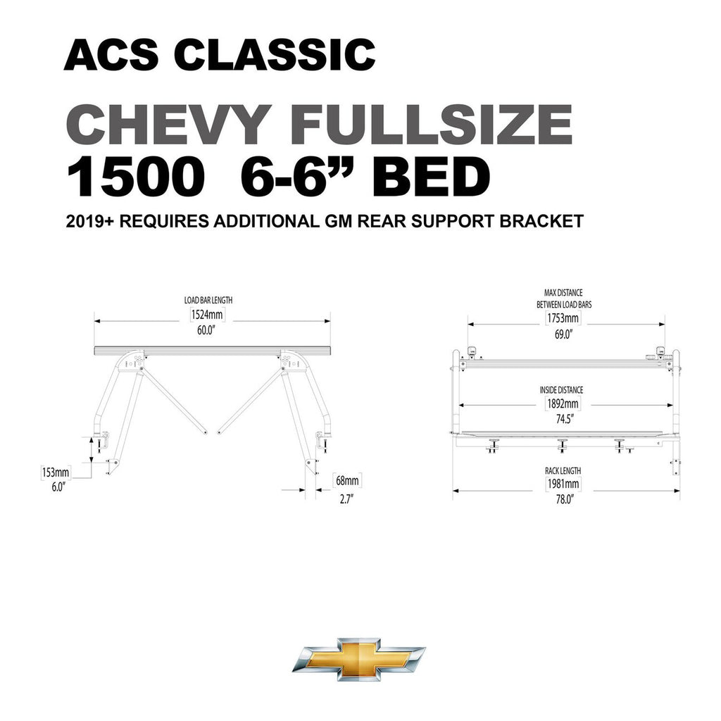 Leitner Active Cargo System ACS Classic For Chevy 1500 6'6" Bed