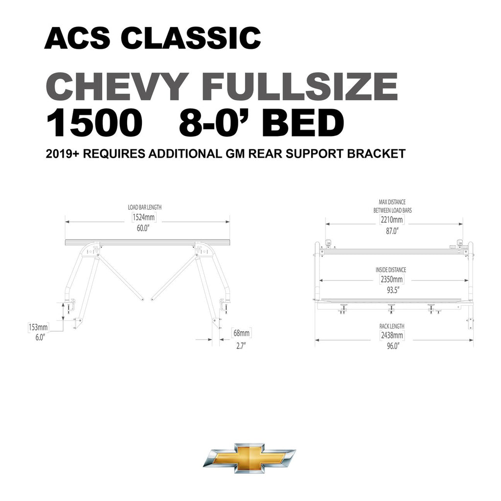 Leitner Active Cargo System ACS Classic For Chevy 1500 8'8" Bed