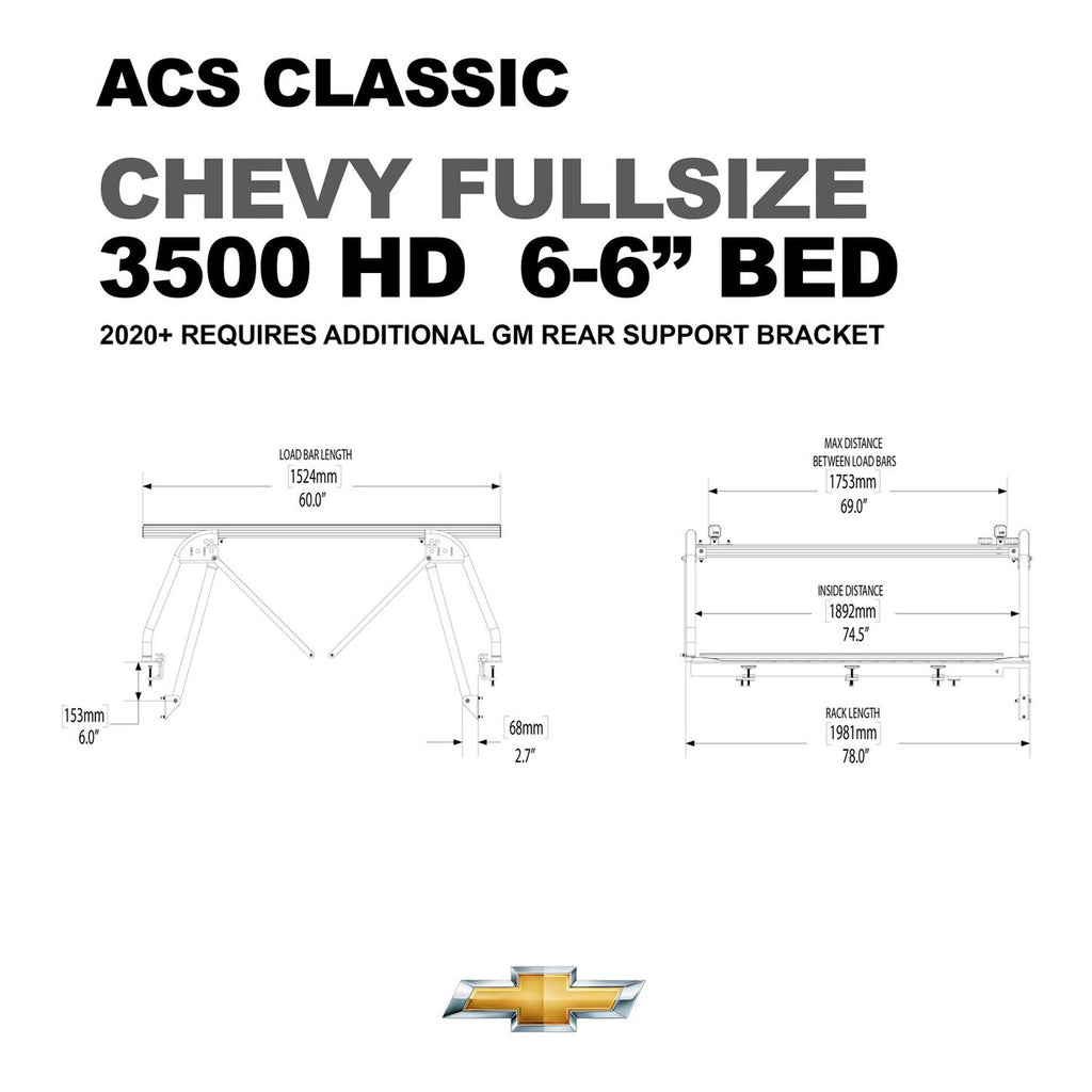 Leitner Active Cargo System ACS Classic For Chevy 3500 Hd 6'6" Bed