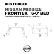 Leitner Designs FORGED Active Cargo System For Nissan frontier 6-0" bed