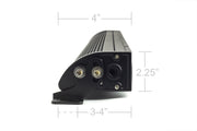 side view of Cali Raised LED 43" Amber/White Dual Function LED Light