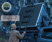 Nomadic 3person tent with durable base plate and telescoping ladder\