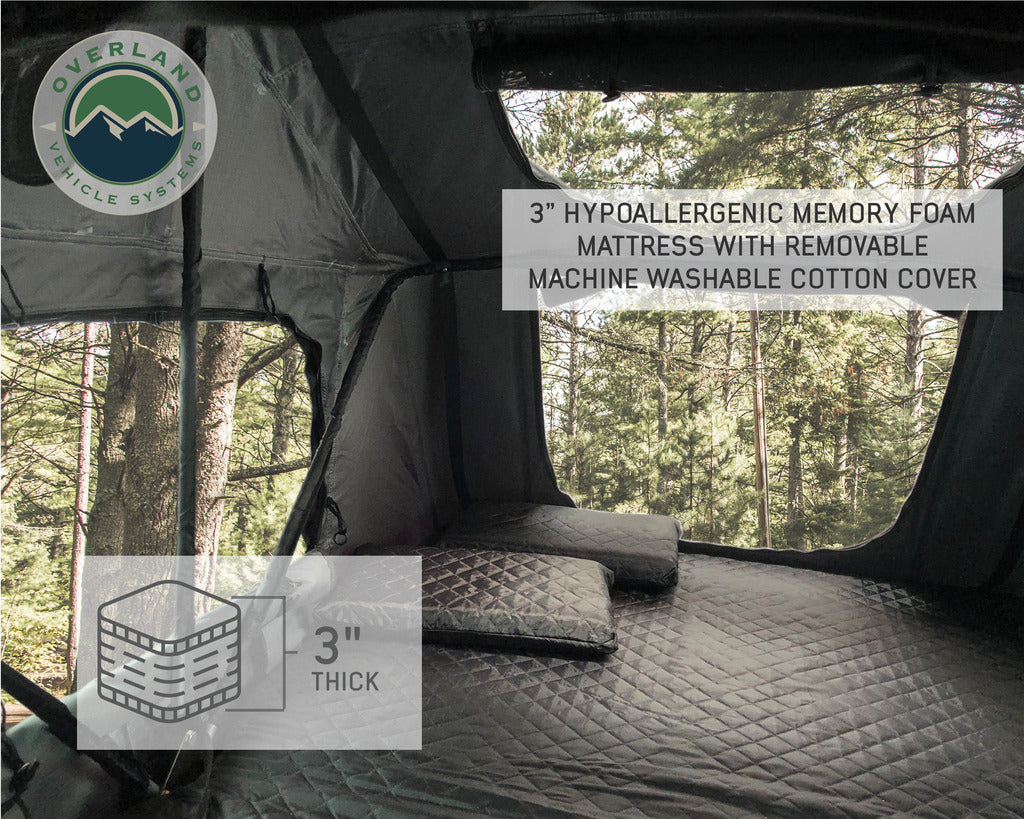 Free Memory Foam Pillow on top of the Mattress inclusion of Nomadic 3 Rooftop Tent by OVS