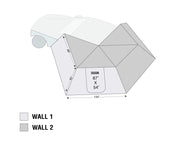 Overland Vehicle Systems Nomadic Lite 270 Awning Side Wall Accessory