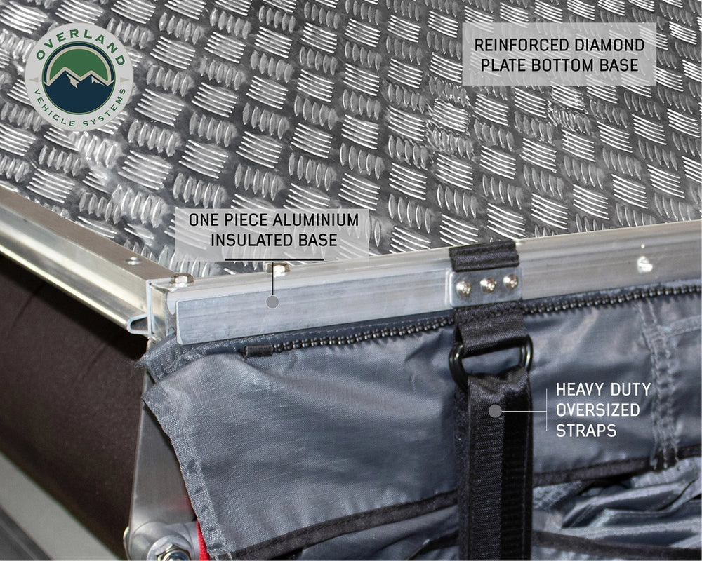 Nomadic 3 Arctic White RTT Aluminum Base Plate with Heavy Duty Hinge by OVS