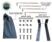 Overland Vehicle Systems Car Side Shower Room Accessories Included and Hardware Installation Inclusion