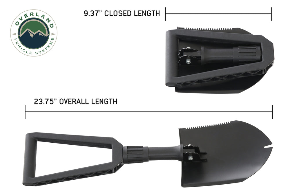 Overland Vehicle Systems Combo Pack Utility Shovel Foldable Feature
