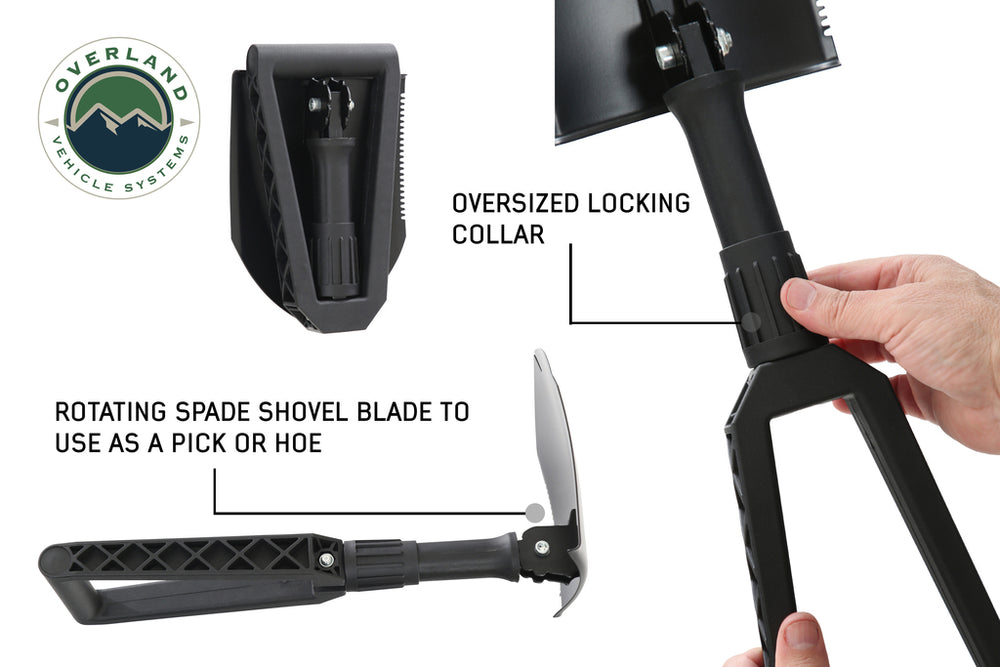 Overland Vehicle Systems Combo Pack Utility Shovel 