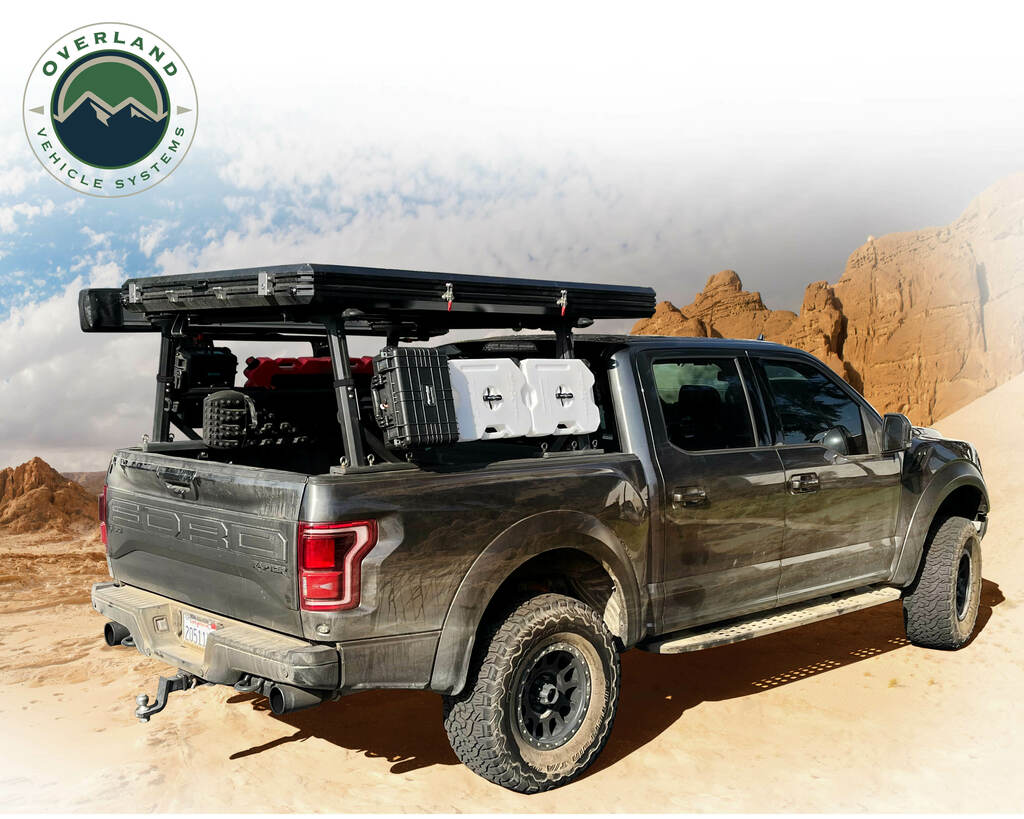 OVS Freedom Rack Crossbar with Side Mount Support on Ford in the desert
