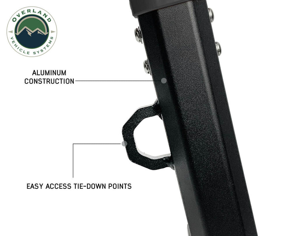 Tie Down Points for Roof accessories security when mounted on your OVS Freedom Rack