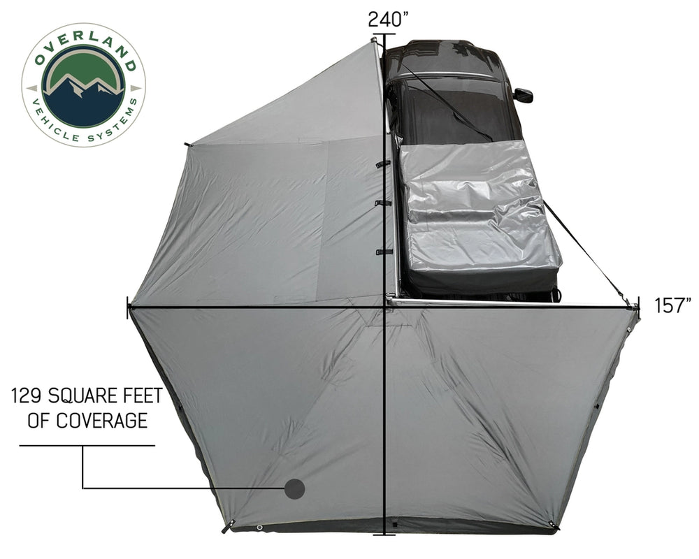 Overland Vehicle Systems 270 Awning for Mid-High Roofline Van