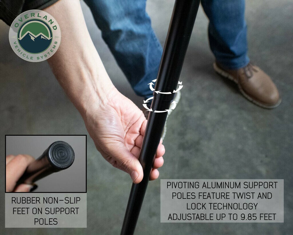 OVS 270 Awning for Mid-High Roofline Van Pivot Pole