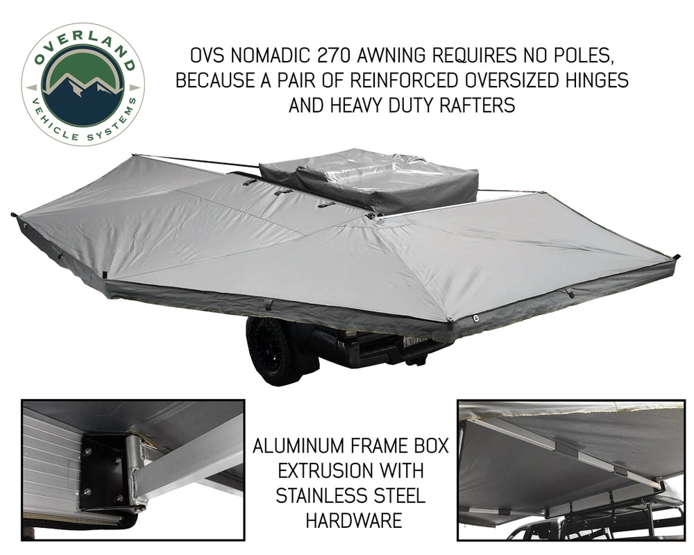 Overland Vehicle Systems Nomadic 270 Awning without Walls