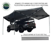 Overland Vehicle Systems Nomadic 270 Awning with Pole Setup