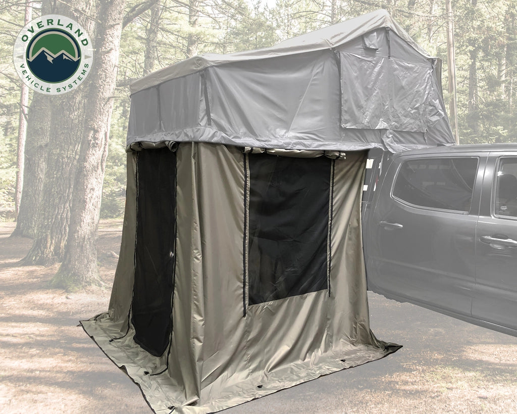 OVS Nomadic 3 Rooftop Tent Annex Mounted and Installed