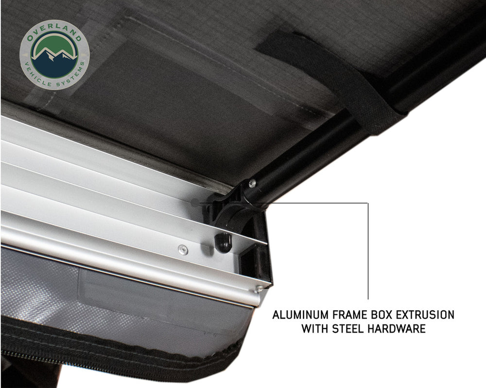 Overland Vehicle Systems Nomadic 4.5' Awning  Aluminum Metal frame with Steel Hardware