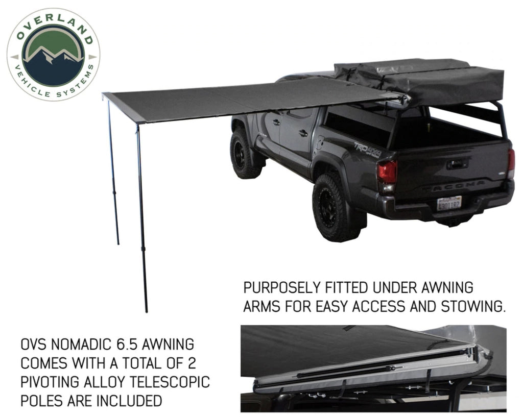 Overland Vehicle Systems Nomadic Side Awning Features