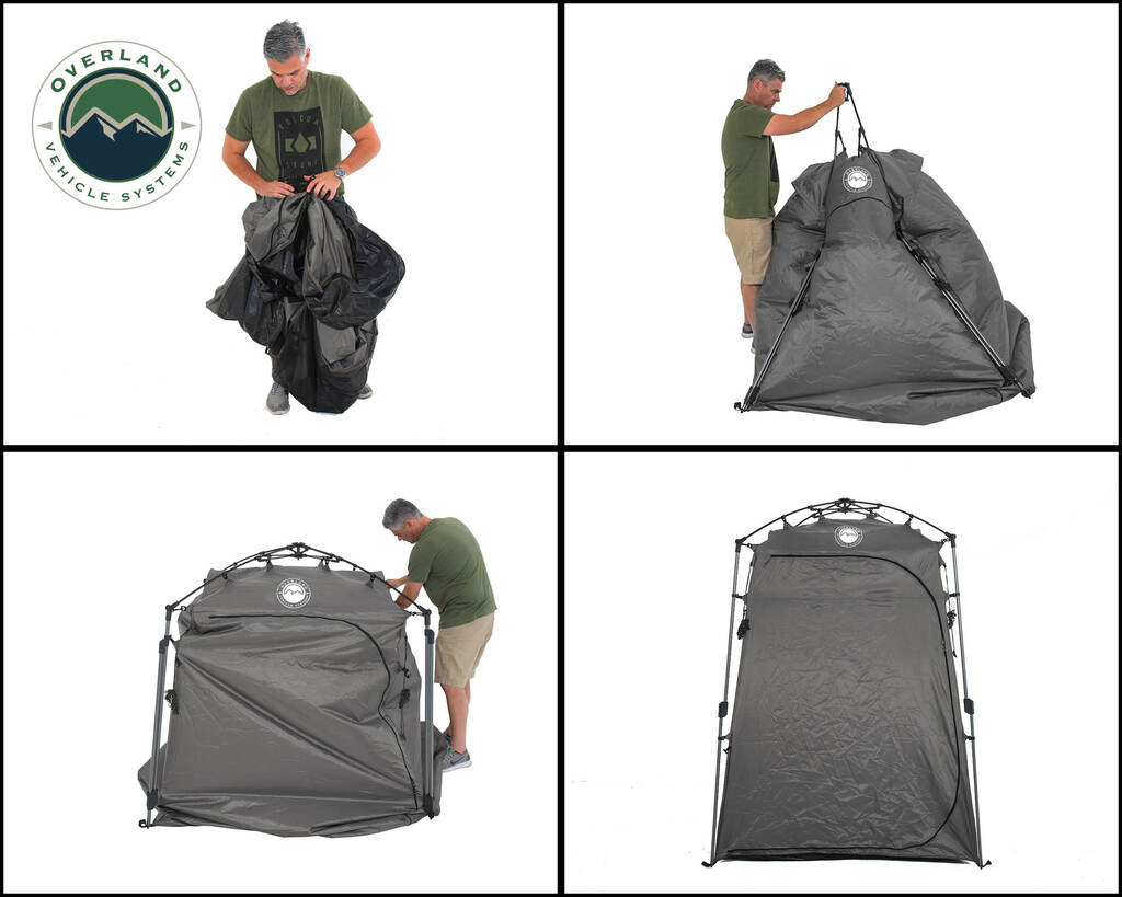 Overland Vehicle System Portable Privacy Room One Man Assembly
