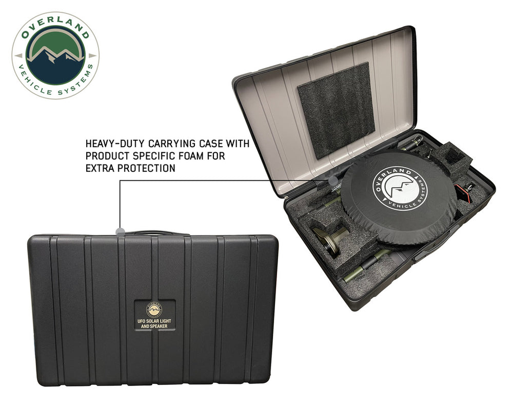 Overland Vehicle System UFO Solar LED Camplight Carrying Case